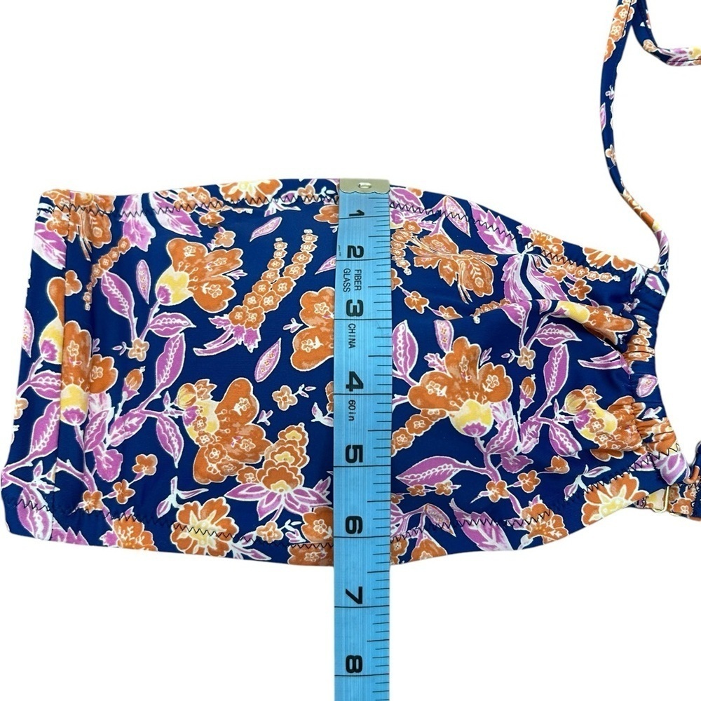 J. Crew Square Halter Bikini Top Floral Painted Block Print Women’s Plus 2X NWT - Picture 12 of 13